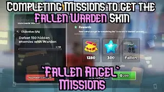COMPLETING MISSIONS TO GET FALLEN WARDEN || Tower Defense Simulator