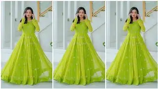 Long fancy  frock design for girls l party wear frock design l maxi frock design 2025