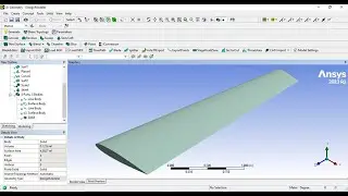 How to model 3D 0012 NACA Airfoil in ANSYS Design Modeler