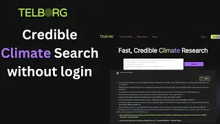 Climate AI Search - try without login or creating an account