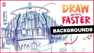 Do This to Draw ANYTHING FASTER and BETTER! Drawing Fantasy Backgrounds