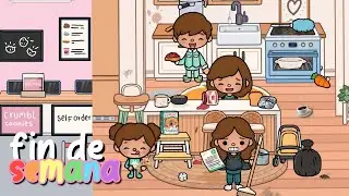 UN DIA FIN DE SEMANA💧🧺| PROBAMOS CRUMBL COOKIES 🍪|#tocaboca #aesthetic #rutina #crumblcookie #family