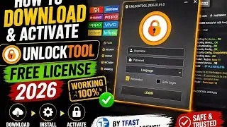 How to download and active unlocktool free license 2026 by Tfast digital agency 