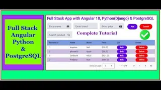 Building a Full Stack Web App with Angular 18, Python & PostgreSQL | Complete Tutorial