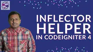 Inflector helpers in Codeigniter 4 Hindi / Urdu | Inflector helpers in ci | Inflector helpers in ci4