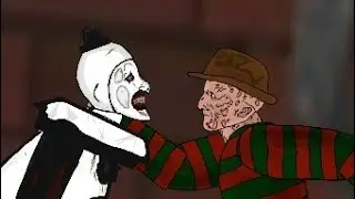 Art The Clown VS Freddy Krueger ( DC2 ) Sorry for not posting I having a  sick 🤢