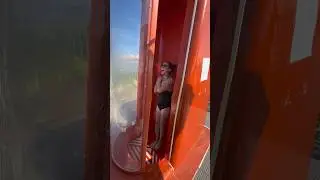 Would you take the plunge? 💦 #waterslide #allinclusive #dreamsaventuras #dreamsresort #watersliding