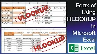 Everything about Hlookup Function in Excel | Vlookup and Hlookup Highlights |