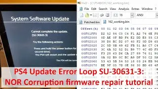 Fix PS4 SU-30631-3 Update Error Loop: NOR Corruption firmware repair tutorial