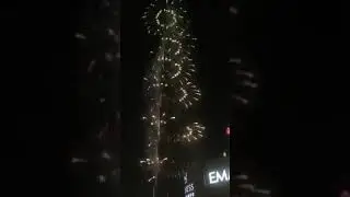 Happy New Year 2019 firework in Burjkhalifa