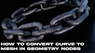 HOW TO CONVERT CURVE TO MESH IN GEOMETRY NODES IN BLENDER 3D