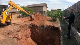 Роем погреб и смотровую яму под будущим гаражом. Севастополь май 2024г