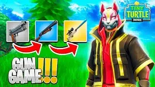 FORTNITE GUN GAME - Custom Fortnite Minigame w/ Little Lizard