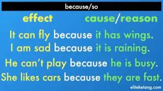 Because/So... Cause & Effect!