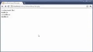 Beginner PHP Tutorial - 83 - File Handling_ Listing Files Part 2