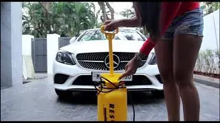 Resqtech 8ltr Multi-purpose Manual Car Washer: Wash your Car for just ₹2 per day!