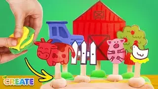 Draw, Craft & Build a Farm! 🐷🎨 | DIY Creative Crafts for Kids