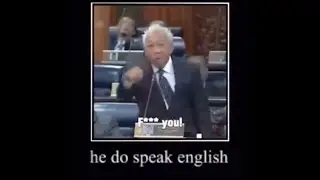 HE DO SPEAK ENGLISH