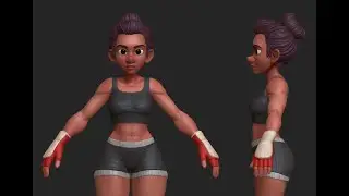 Maya I Modeling I Boxer Girl I Head - Topology