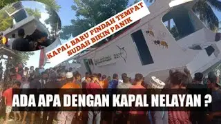 SULBAR - Kepanikan warga karena sebuah Kapal Nelayan Kabupaten Majene