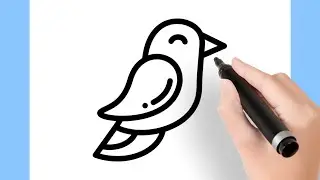 COMO DESENHAR UM PÁSSARO