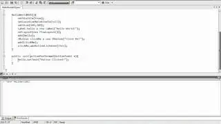 JAVA Tutorial - Designing a Basic Graphical User Interface (GUI) Part 1 - Session 5