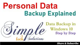 What is Backup  and How to Backup in Windows 10, Learn about the importance of Data Backup