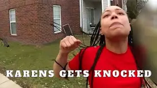 she hit the police, she definitely hit her boyfriend too #karens