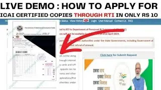 CA foundation, intermediate and final ki May 2025 exam ki certified copy only ₹10 me by rti