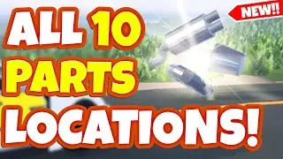 How To FIND ALL 10 PARTS LOCATIONS In DRIVE WORLD! (Roblox) Drive World DragPal Parts Hunt