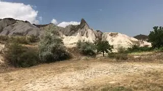 Kapadokya Göreme Milli Parkı vadi içi parkurun sonu
