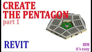 BIM MODEL THE PENTAGON part 1 IN REVIT   REVIT TUTORIAL