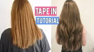 How to Apply Tape In Hair Extensions At Home | ft. Cliphair