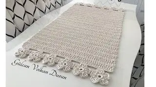 Penye ip( Spagettiyarn Xxlace)  ile dikdörtgen paspas yapımı -1