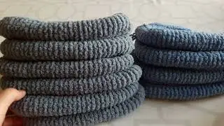 Мужские домашние тапочки из плюшевой пряжи .