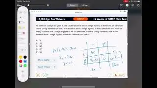 At a certain college last year, a total of 260 students took College Algebra the fall semester...