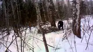 Громко упала.