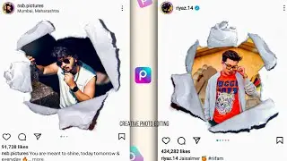 Instagram 3d Paper Photo editing in PicsArt | Edit 3d Instagram photo effect | PicsArt Tutorial