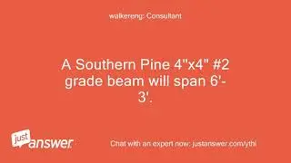 What is the allowable span for a 4x4 pine beam supporting a