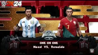 Wwe 2k24 Gameplay // Cristiano Ronaldo vs. Lionel Messi #wwe #wwe2k24 #wwegameplay
