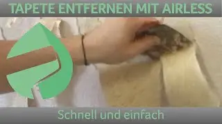 Tapete einfach entfernen mit Airless. #maler #tapete #renovieren