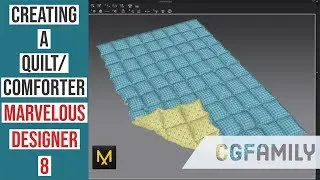 Creating a Textured Quilt / Comforter in Marvelous Designer 8 - CGFamily