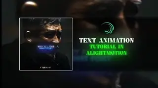 Text Animation Zoom||Alight Motion Tutorial