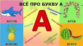 🅰️ Алфавит БУКВА А + как писать + слова на А 
