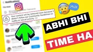 Your Content Will Be Removed Soon Instagram - Fixed | Instagram Community Guidelines Problem  |