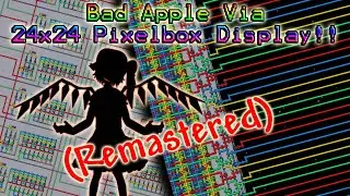Terraria: (Remastered) 24x24 Pixelbox Bad Apple!! #terraria