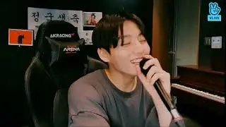 BTS Jung Kook singing '00:00 (Zero O'clock)' VLIVE | Live