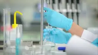 An acid base volumetric titration