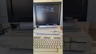 C128-VDC showing EGA Ultima 4 Intro WIP #c128 #ultima #programming #commodore