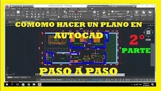 AutoCAD 2022(Parte 2)-Cómo Dibujar un plano (Diseño de muros con TRIM y FILLET)